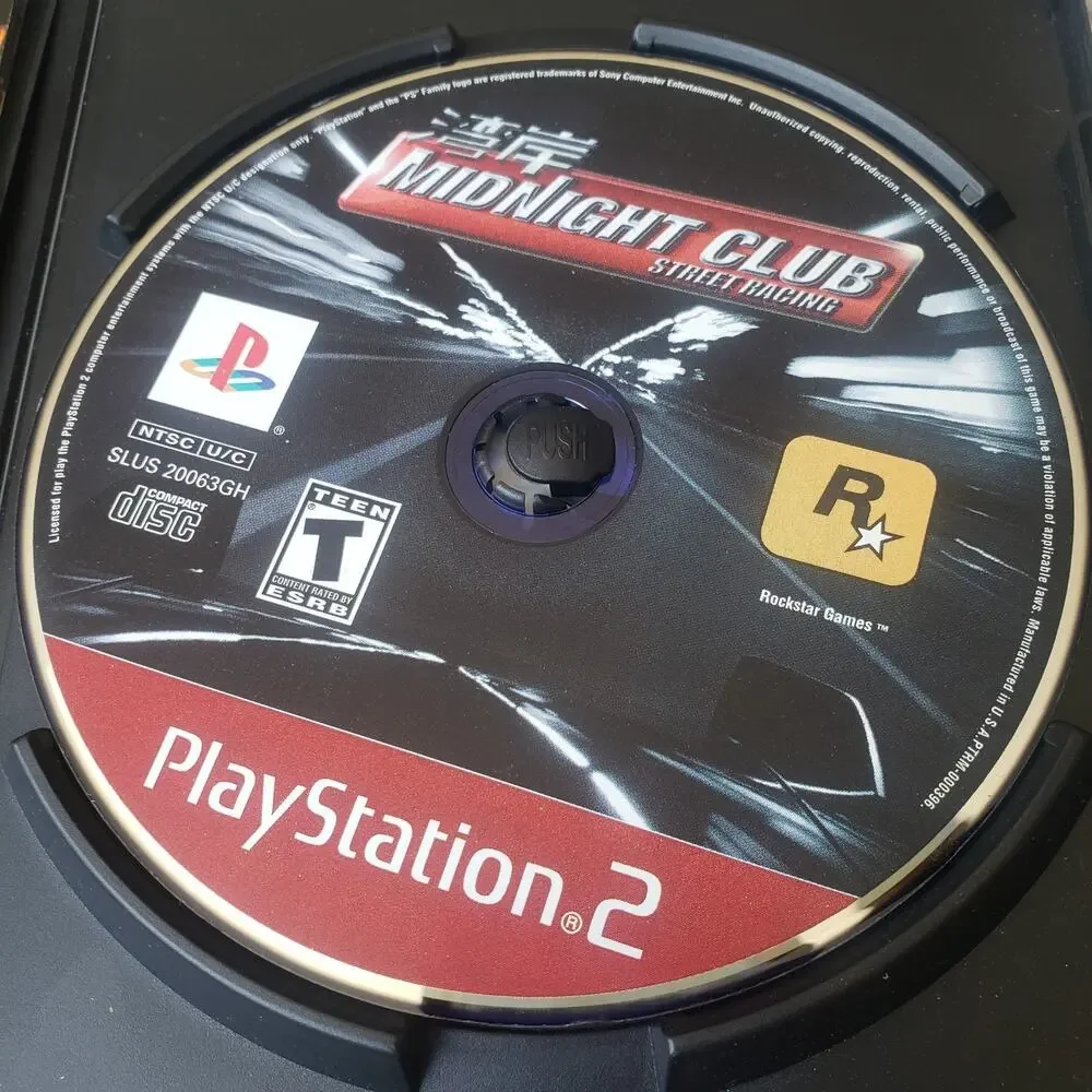 Midnight‎ Club Street Racing PS2 w/ Manual. Very Good